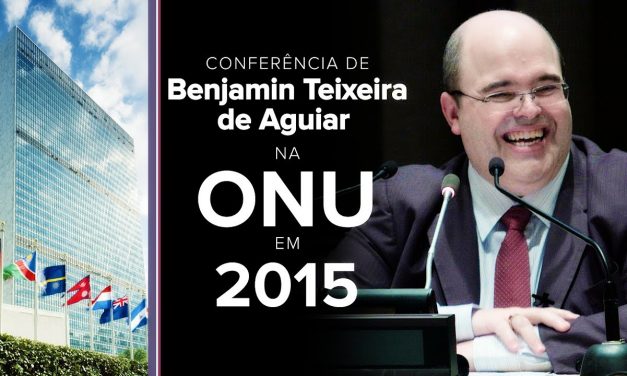 Conferência de Benjamin Teixeira de Aguiar na ONU, em 2015